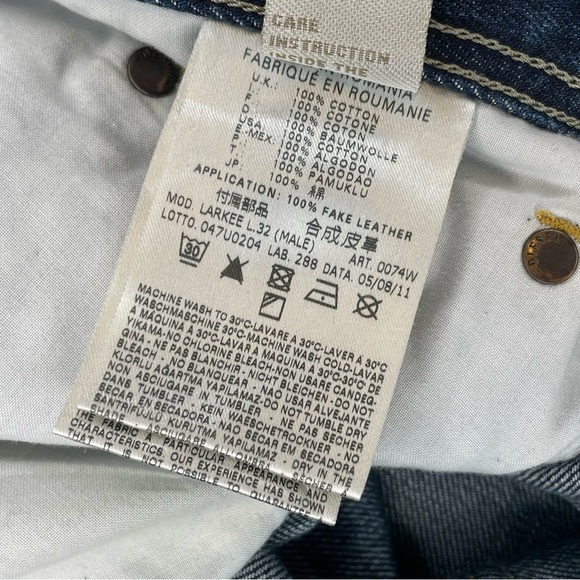 Diesel Larkee Denim Jeans Men’s 40W 32L Regular Straight Button Fly - Picture 13 of 15